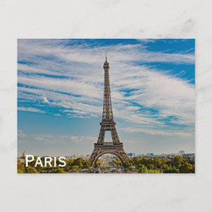 Eiffel tower in Paris Postcard