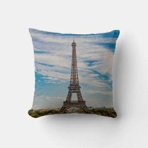Eiffel tower in Paris Throw Pillow