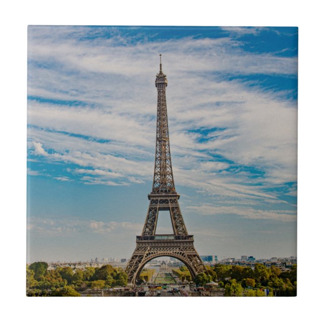 Eiffel tower in Paris Tile (Front)