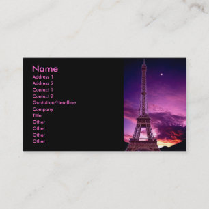 Eiffel Tower In Sunshine Profile Card