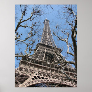 Eiffel Tower in Winter Poster