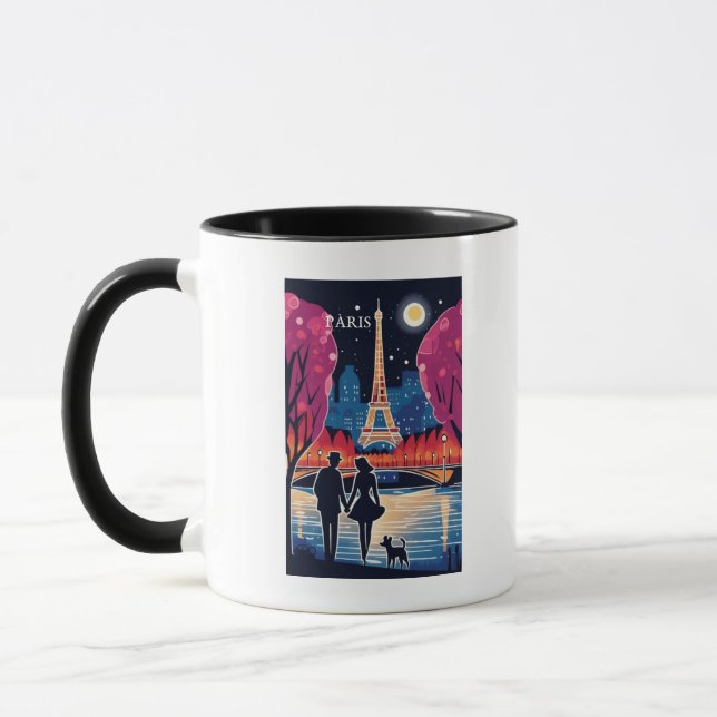 Eiffel Tower Landmark of Paris Mug (Left)