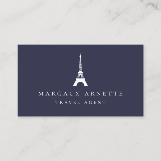 Eiffel Tower Logo Business Card (Front)