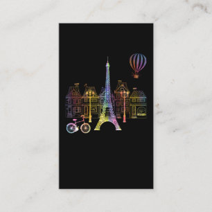 Eiffel Tower Love France Women Paris Business Card
