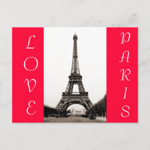 Eiffel Tower - Love Paris Postcard