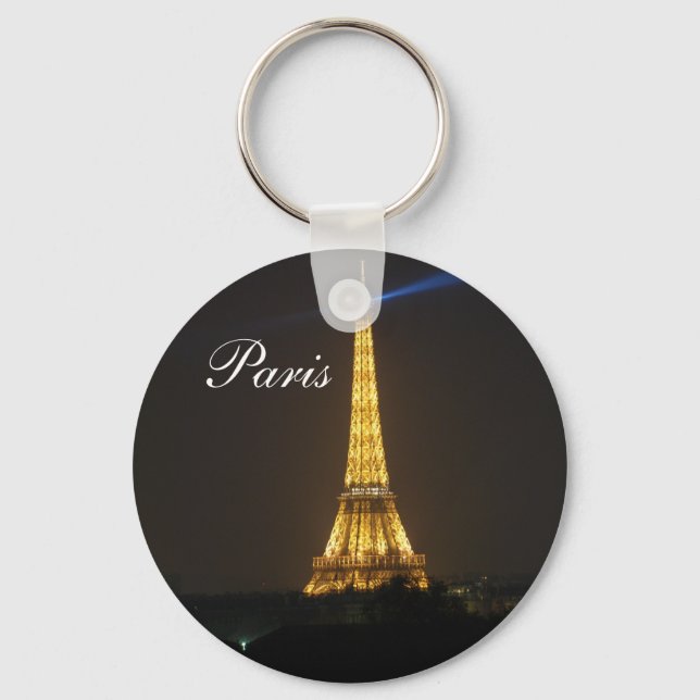 Eiffel Tower night Keychain (Front)