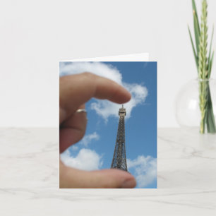 Eiffel Tower Note Card, "Sometimes I feel small" Card