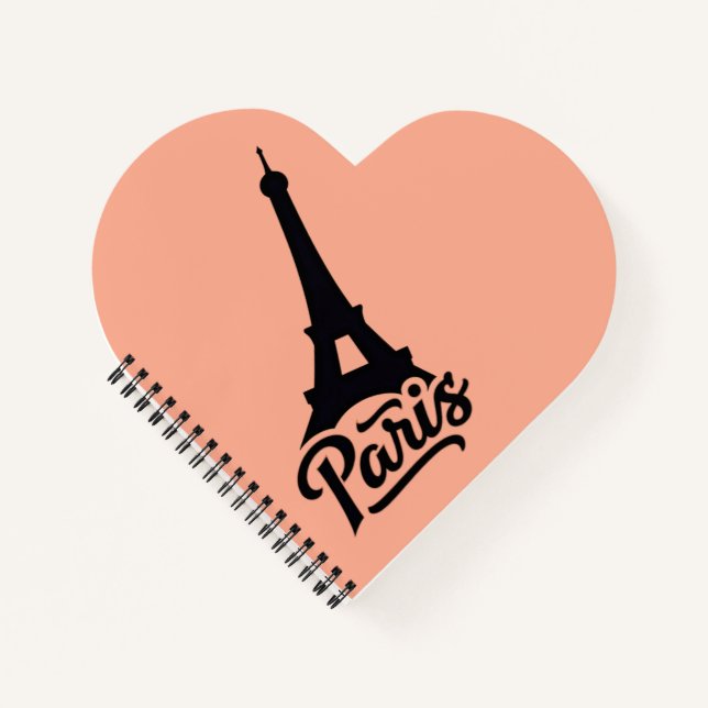 Eiffel Tower of Paris (France) black Notebook (Front)