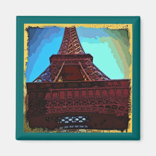 Eiffel Tower Painting Magnet