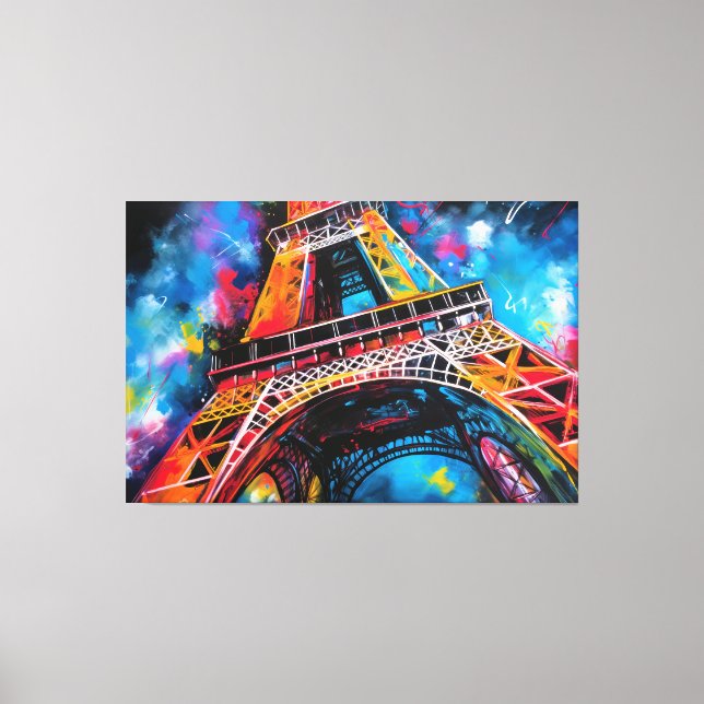 Eiffel Tower Painting Print (Front)