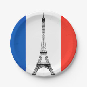 Eiffel Tower Paper Plates