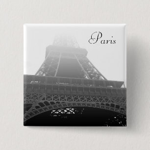 Eiffel tower Paris 2 Inch Square Button