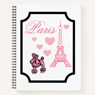 Eiffel Tower Paris Art Sketchbook Notebook