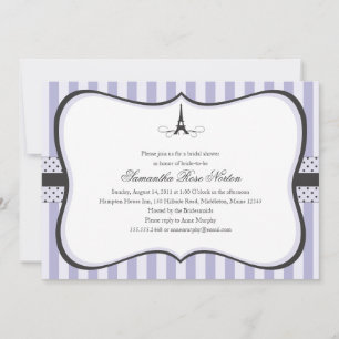 Eiffel Tower Paris Bridal Shower Invitation