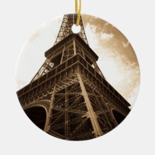 Eiffel tower Paris Ceramic Ornament