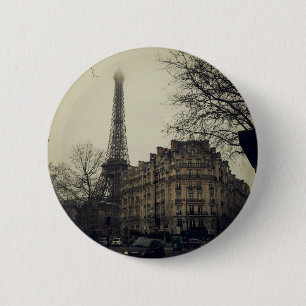 Eiffel Tower Paris City Building Architecture 2 Inch Round Button