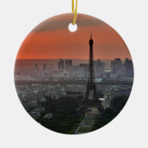 Eiffel Tower Paris Europe Travel Ceramic Ornament