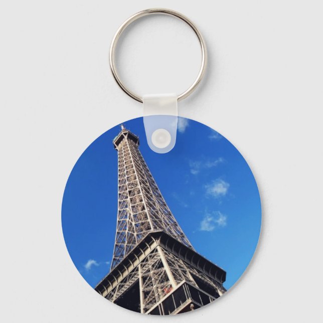 Eiffel Tower Paris Europe Travel Keychain (Front)