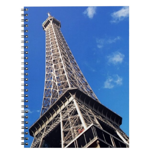 Eiffel Tower Paris Europe Travel Notebook (Front)