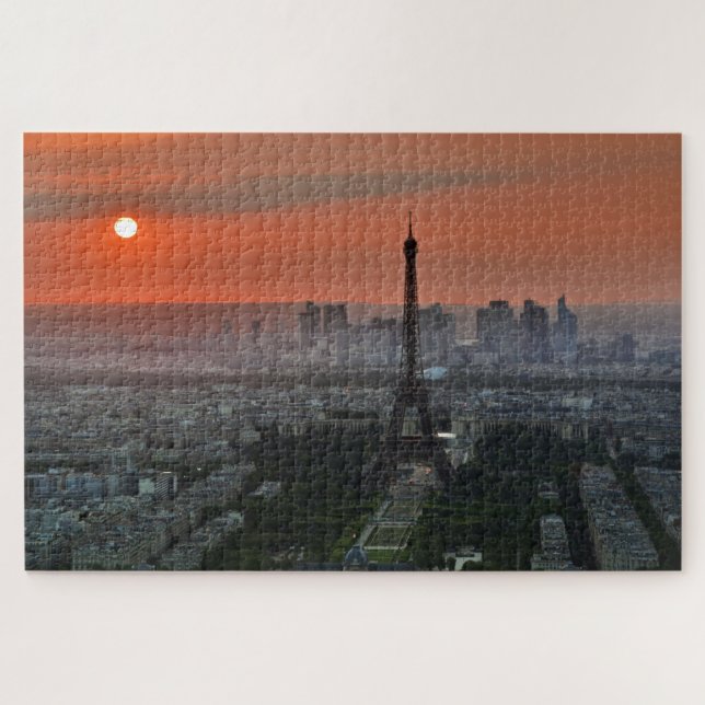 Eiffel Tower Paris Europe Travel Photo Jigsaw Puzzle (Horizontal)
