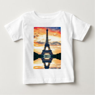 Eiffel Tower Paris Evening European Travel Baby T-Shirt