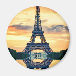 Eiffel Tower Paris Evening European Travel Magnet
