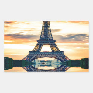 Eiffel Tower Paris Evening European Travel Sticker