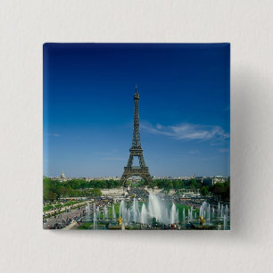Eiffel Tower, Paris, France 2 Inch Square Button