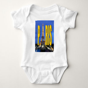 Eiffel Tower Paris France Baby Bodysuit