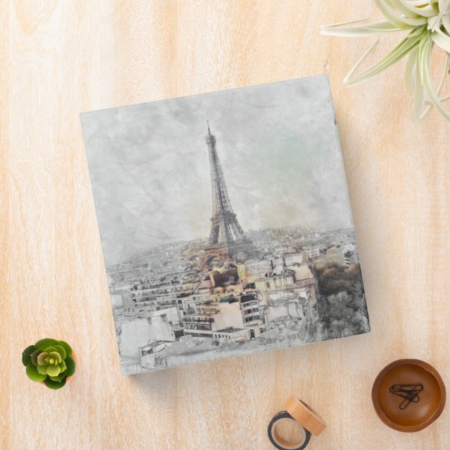 Eiffel Tower Paris France Binder – Classic French  (In Situ)