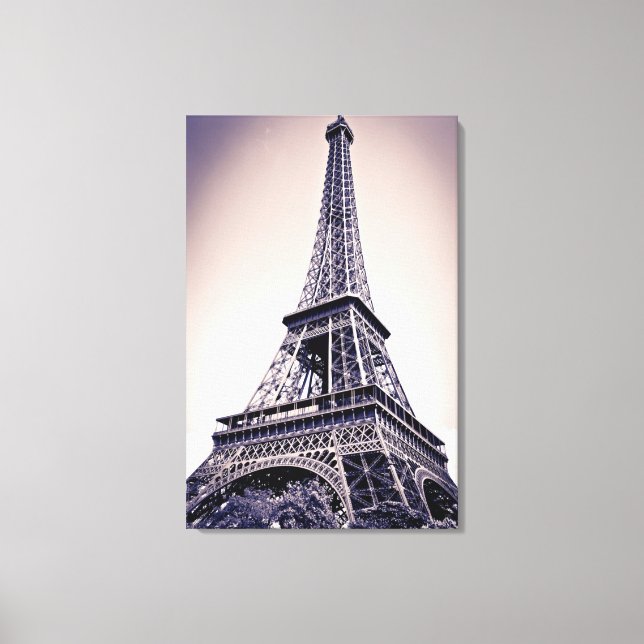 Eiffel tower, Paris, France Canvas Print (Front)