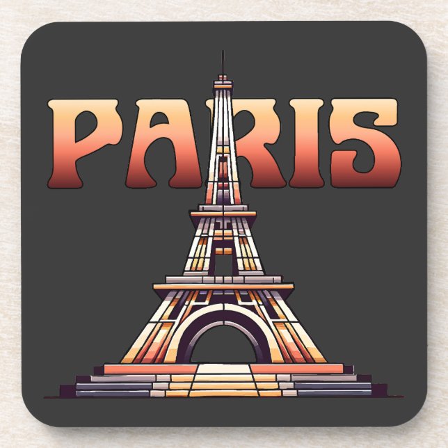 Eiffel Tower Paris France Coaster (Front)