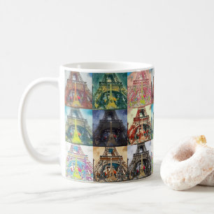 Eiffel Tower, Paris, France Collage Coffee Mug