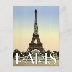 Eiffel Tower, Paris, France Custom Text Postcard