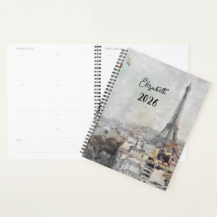 Eiffel Tower Paris France - Inspired Weekly 2026 Planner