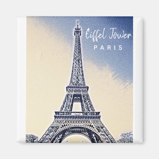 Eiffel Tower Paris France Landmark Magnet (Front)