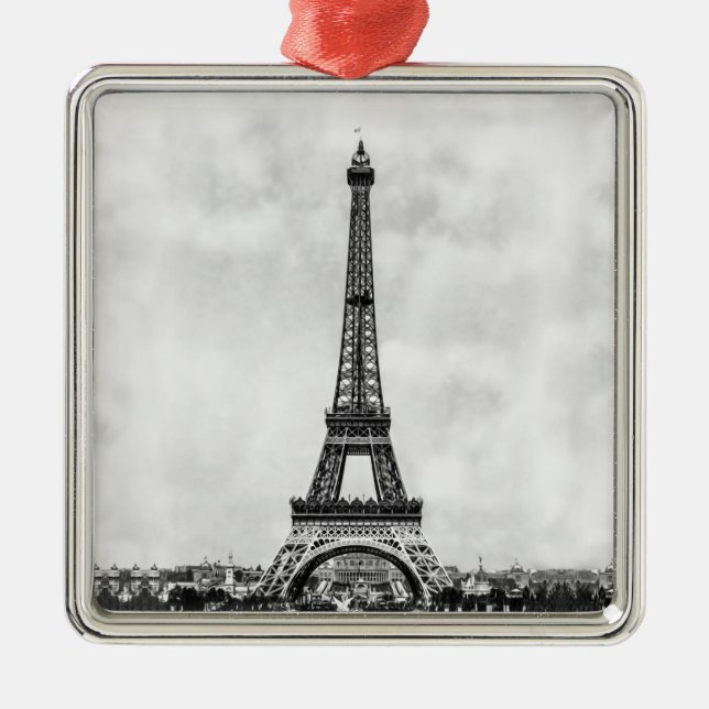 Eiffel Tower Paris France Metal Ornament (Front)