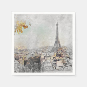 Eiffel Tower. Paris, France Napkin