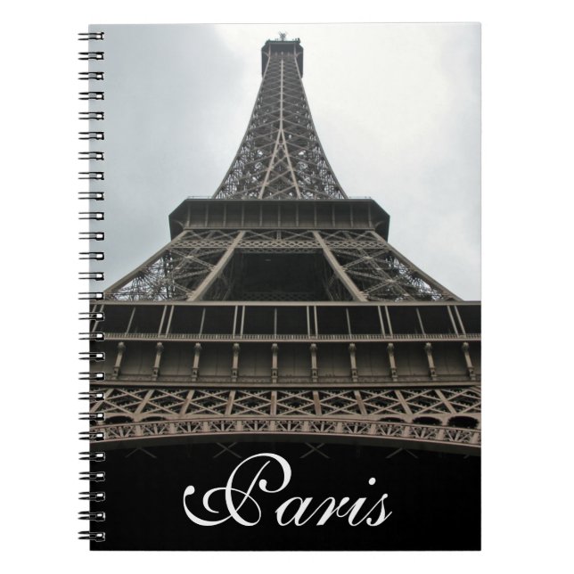 Eiffel Tower Paris, France Notebook (Front)