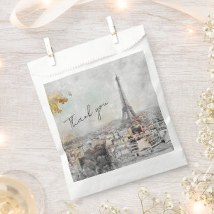 Eiffel Tower Paris France Party Gift Thank you Favour Bag