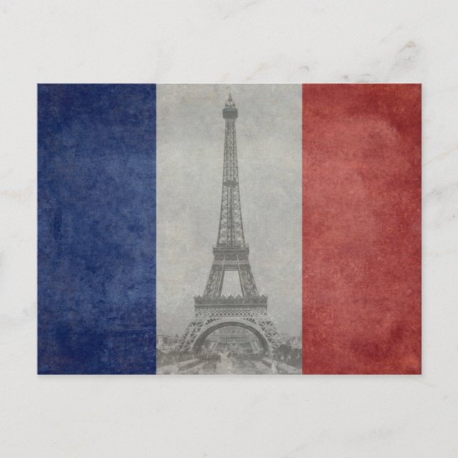 Eiffel tower, Paris France Postcard (Front)