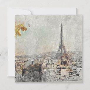 Eiffel Tower. Paris, France Postcard
