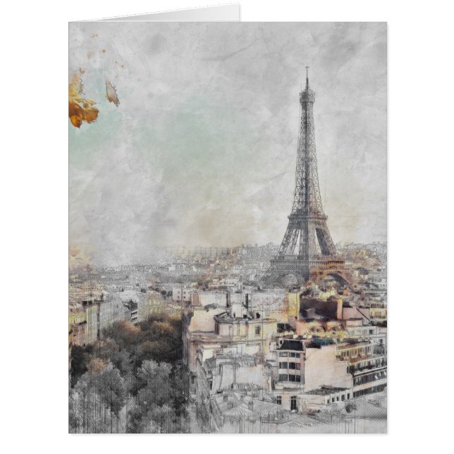 Eiffel Tower. Paris, France Postcard (Front)