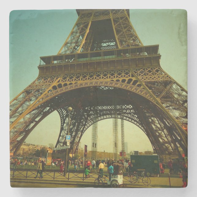 Eiffel Tower, Paris, France Stone Coaster (Front)