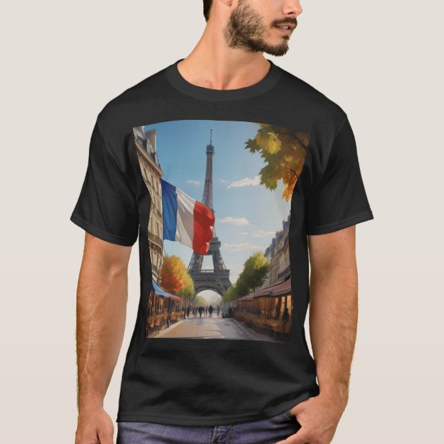 Eiffel tower - Paris - France T-Shirt (Front)