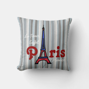 Eiffel-Tower Paris-France Throw Pillow