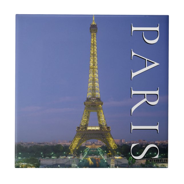 Eiffel Tower | Paris, France Tile (Front)