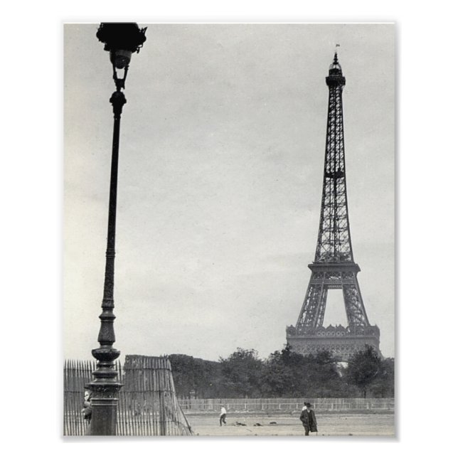 Eiffel Tower - Paris France - Vintage Photo Print (Front)