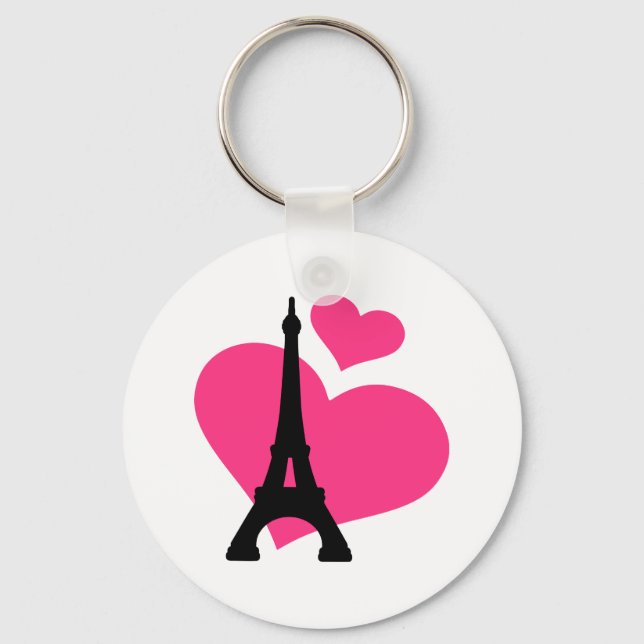 Eiffel Tower Paris Keychain (Front)