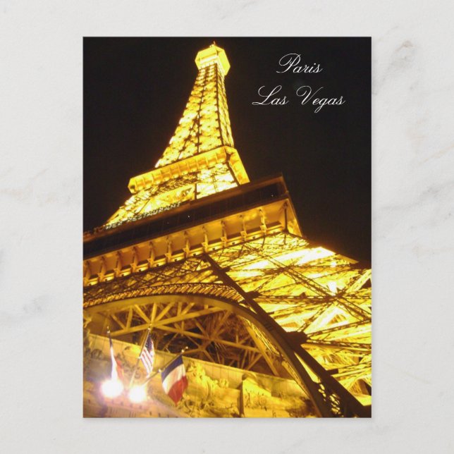 Eiffel Tower, Paris Las Vegas Postcard (Front)